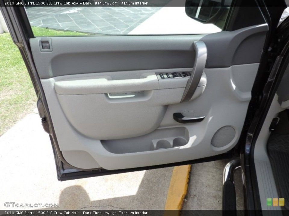 Dark Titanium/Light Titanium Interior Door Panel for the 2010 GMC Sierra 1500 SLE Crew Cab 4x4 #94980626