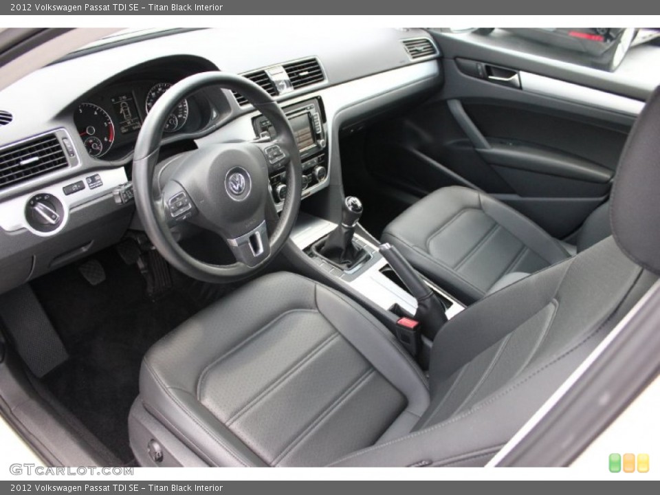 Titan Black Interior Photo for the 2012 Volkswagen Passat TDI SE #94981209