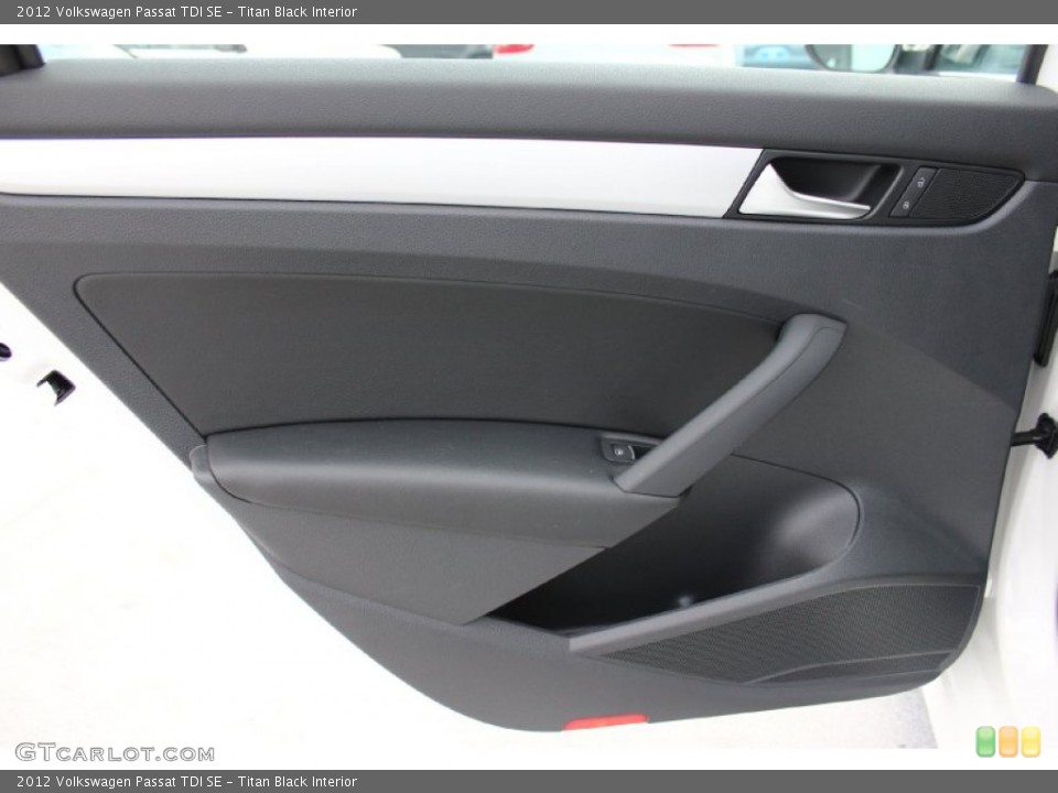Titan Black Interior Door Panel for the 2012 Volkswagen Passat TDI SE #94981509