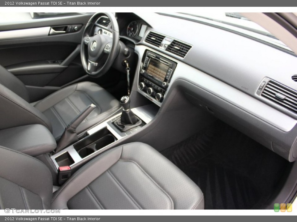 Titan Black Interior Front Seat for the 2012 Volkswagen Passat TDI SE #94981739