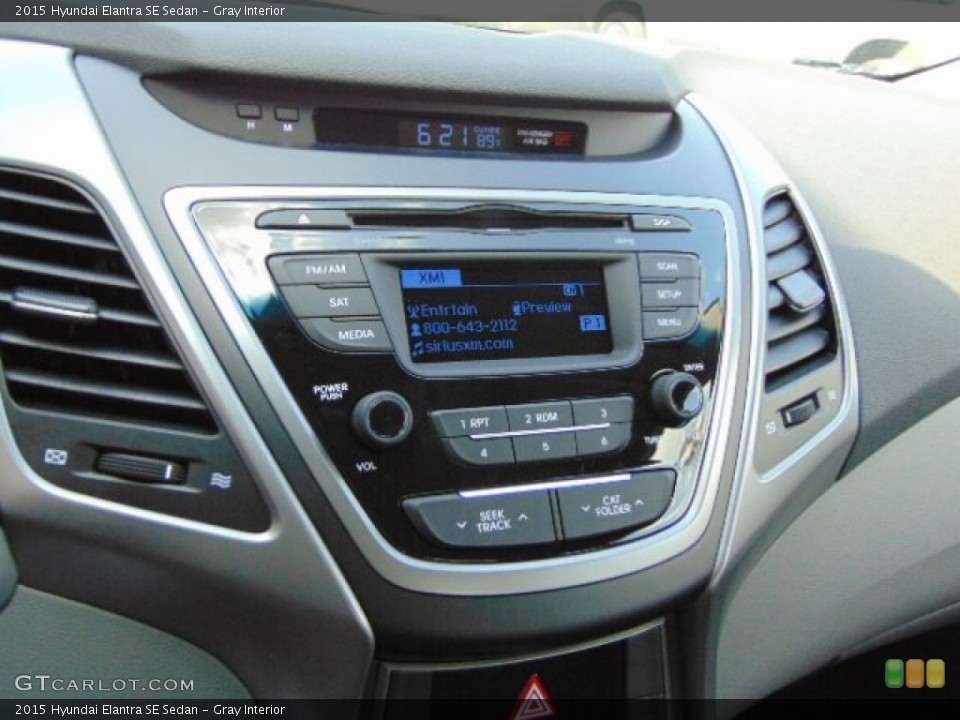 Gray Interior Controls for the 2015 Hyundai Elantra SE Sedan #94984427