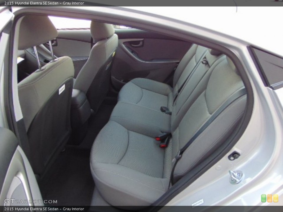 Gray Interior Rear Seat for the 2015 Hyundai Elantra SE Sedan #94984487