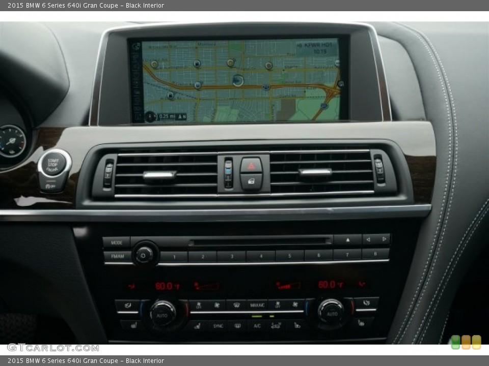 Black Interior Navigation for the 2015 BMW 6 Series 640i Gran Coupe #94993193