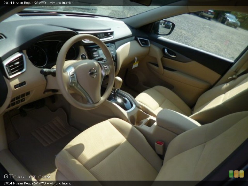 Almond Interior Photo for the 2014 Nissan Rogue SV AWD #95001343