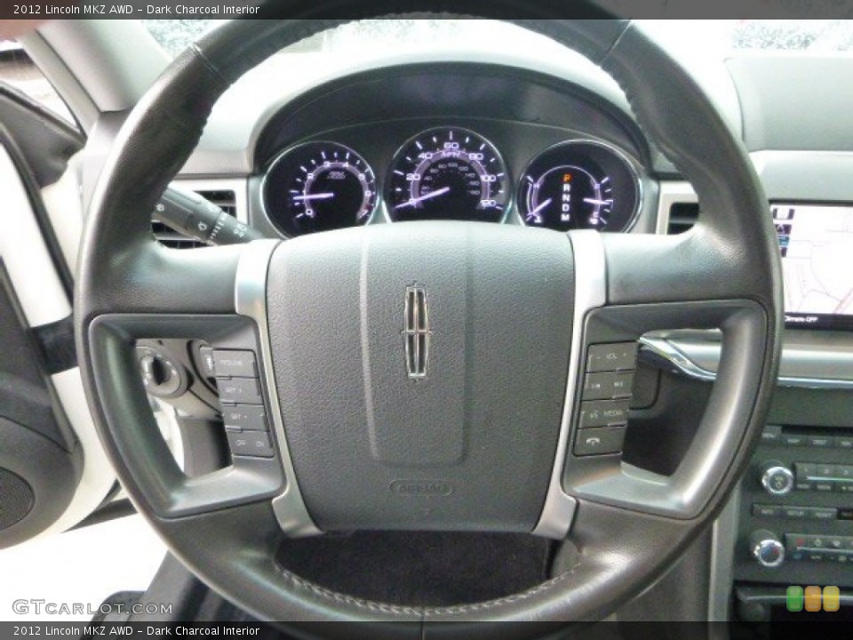 Dark Charcoal Interior Steering Wheel for the 2012 Lincoln MKZ AWD #95002418