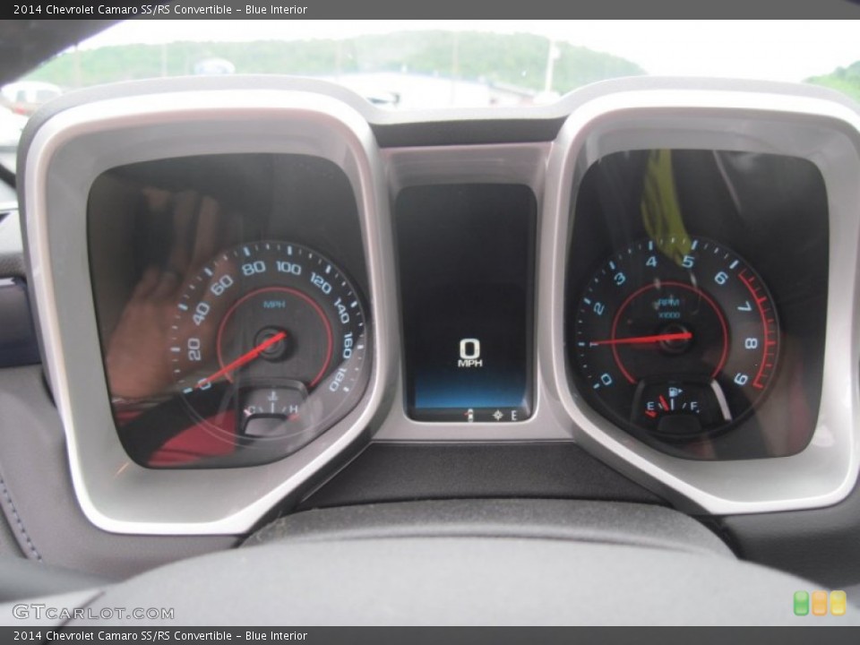 Blue Interior Gauges for the 2014 Chevrolet Camaro SS/RS Convertible #95002550