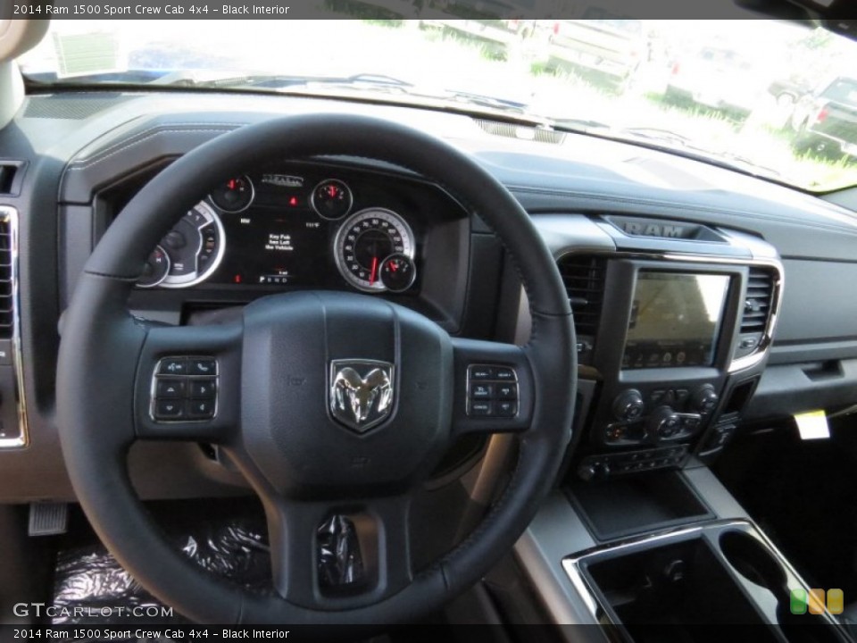 Black Interior Dashboard for the 2014 Ram 1500 Sport Crew Cab 4x4 #95005978