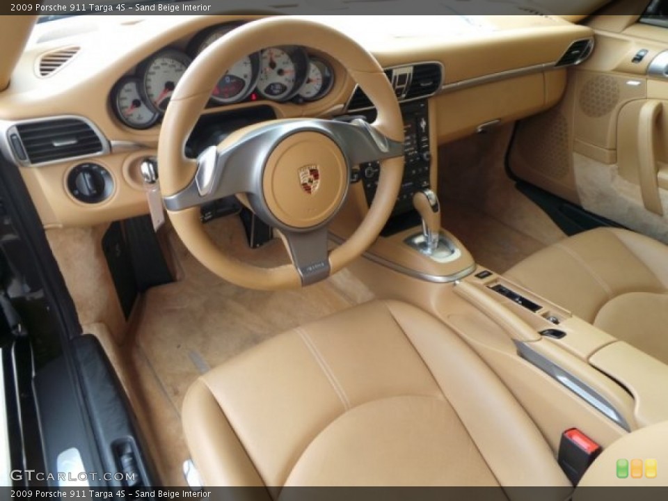 Sand Beige Interior Photo for the 2009 Porsche 911 Targa 4S #95009377
