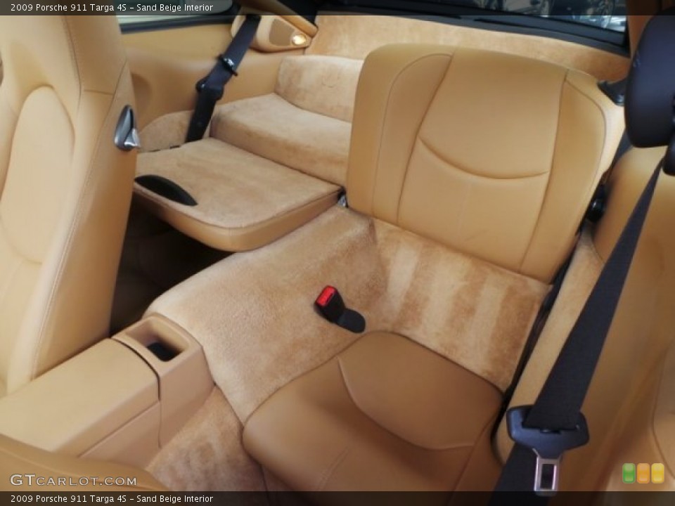 Sand Beige Interior Rear Seat for the 2009 Porsche 911 Targa 4S #95009656