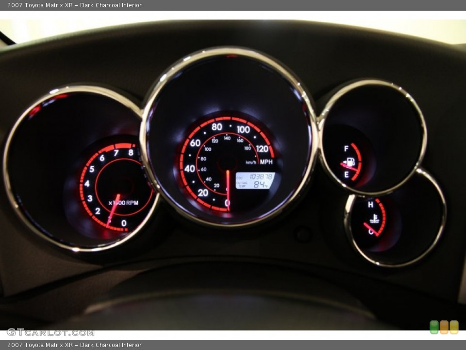 Dark Charcoal Interior Gauges for the 2007 Toyota Matrix XR #95010391