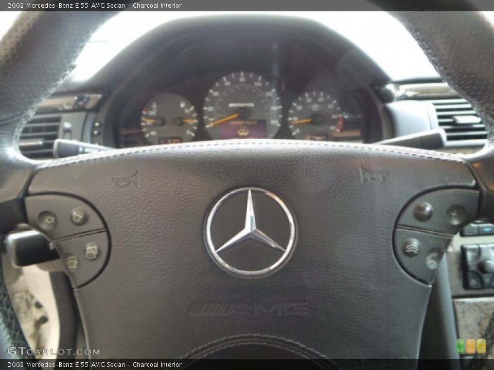 Charcoal Interior Steering Wheel for the 2002 Mercedes-Benz E 55 AMG Sedan #95017615