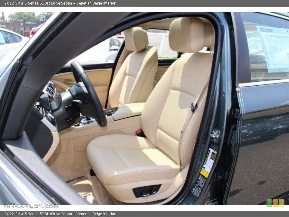 Venetian Beige Interior Front Seat for the 2012 BMW 5 Series 528i xDrive Sedan #95020073