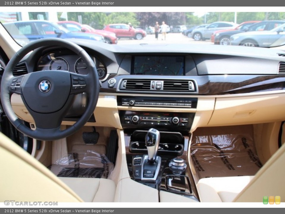 Venetian Beige Interior Dashboard for the 2012 BMW 5 Series 528i xDrive Sedan #95020111