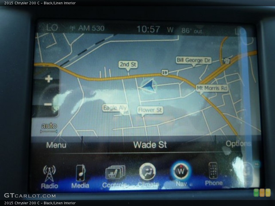 Black/Linen Interior Navigation for the 2015 Chrysler 200 C #95020357