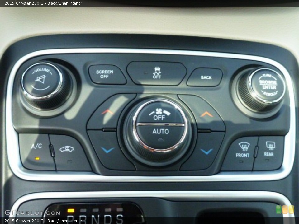 Black/Linen Interior Controls for the 2015 Chrysler 200 C #95020414