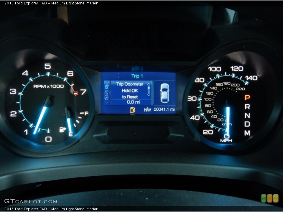 Medium Light Stone Interior Gauges for the 2015 Ford Explorer FWD #95021340