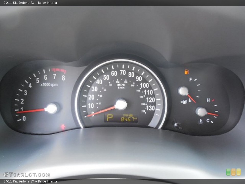 Beige Interior Gauges for the 2011 Kia Sedona EX #95022181