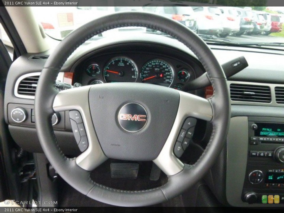 Ebony Interior Steering Wheel for the 2011 GMC Yukon SLE 4x4 #95025622