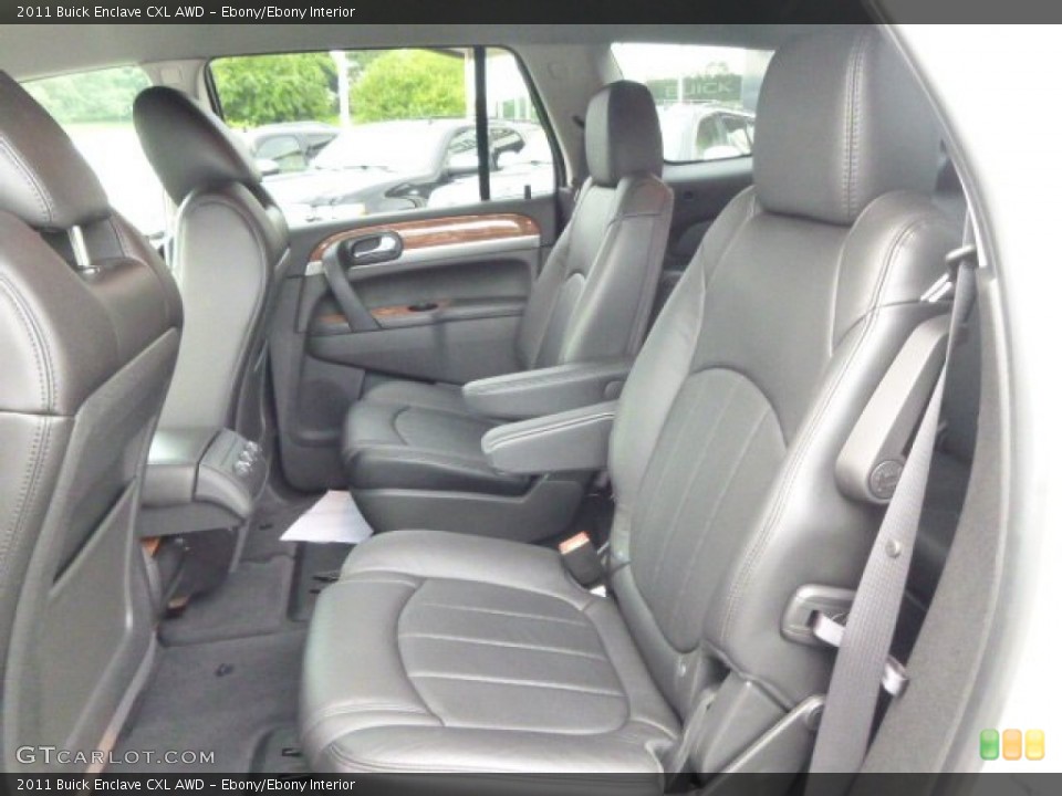 Ebony/Ebony Interior Rear Seat for the 2011 Buick Enclave CXL AWD #95028565