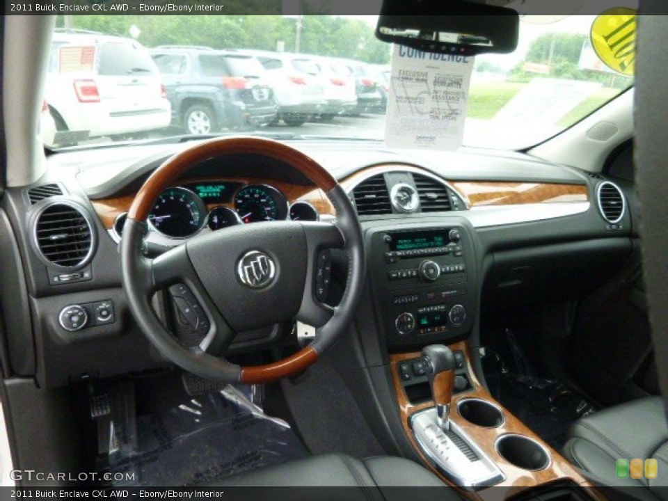 Ebony/Ebony Interior Dashboard for the 2011 Buick Enclave CXL AWD #95028610