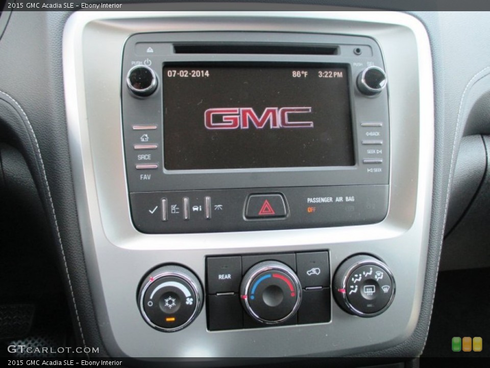 Ebony Interior Controls for the 2015 GMC Acadia SLE #95041459