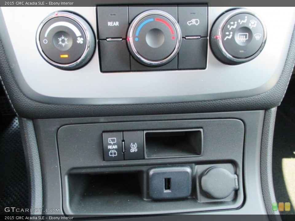 Ebony Interior Controls for the 2015 GMC Acadia SLE #95041492