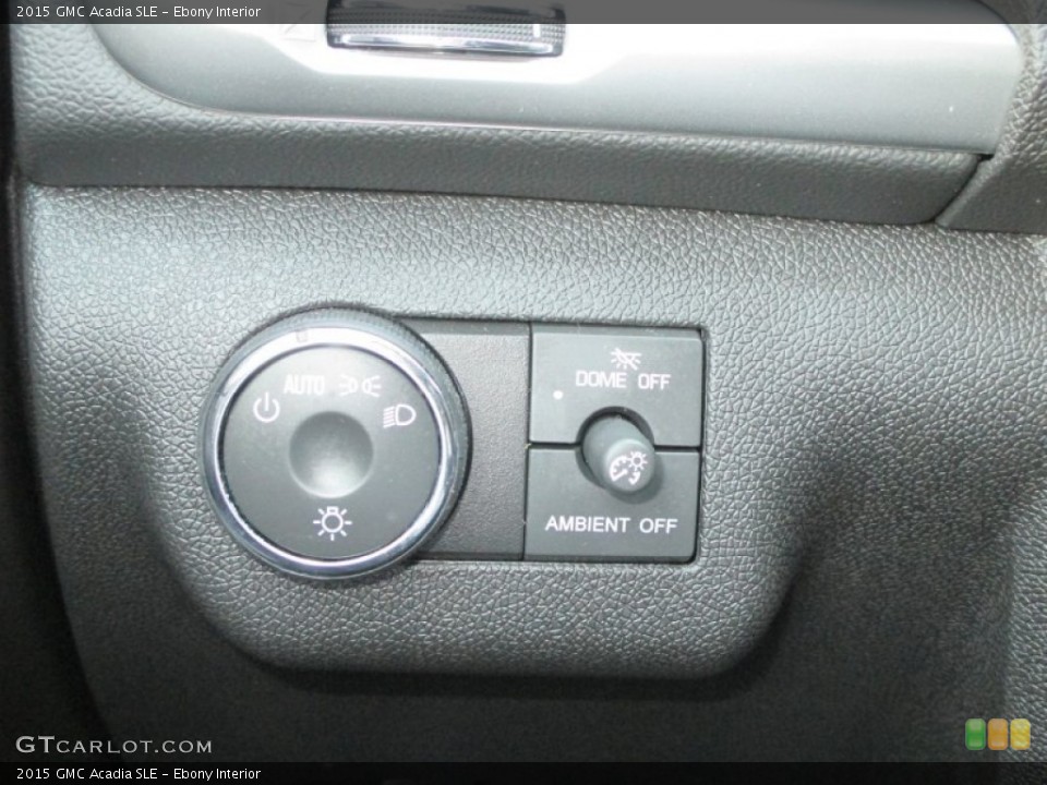 Ebony Interior Controls for the 2015 GMC Acadia SLE #95041534