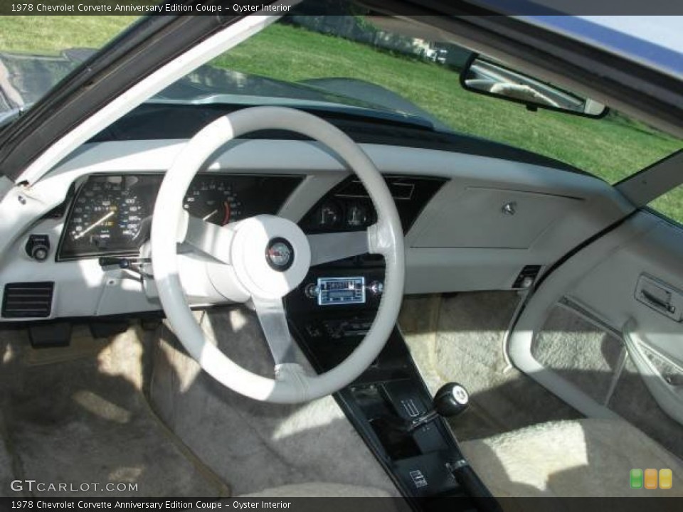 Oyster Interior Dashboard for the 1978 Chevrolet Corvette Anniversary Edition Coupe #95045538
