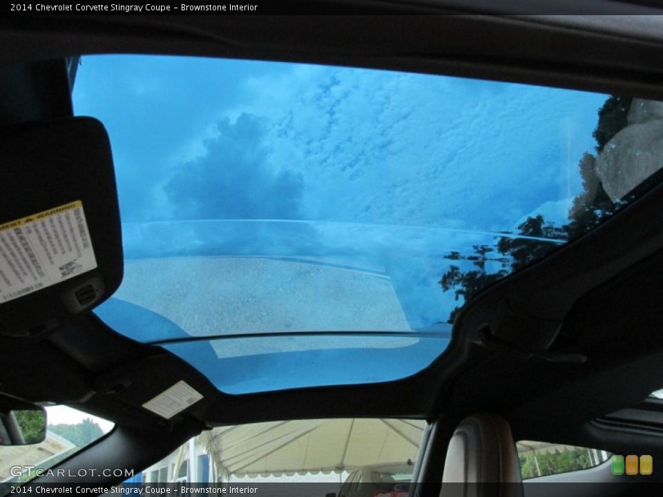 Brownstone Interior Sunroof for the 2014 Chevrolet Corvette Stingray Coupe #95048769