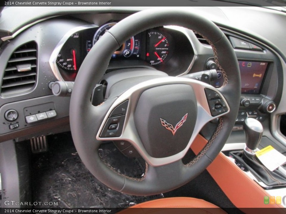 Brownstone Interior Dashboard for the 2014 Chevrolet Corvette Stingray Coupe #95048817