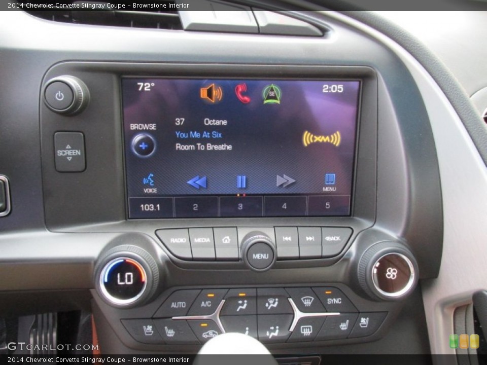 Brownstone Interior Controls for the 2014 Chevrolet Corvette Stingray Coupe #95048841