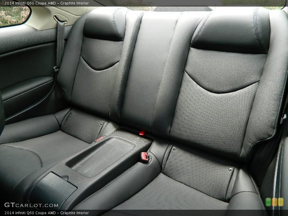 Graphite Interior Rear Seat for the 2014 Infiniti Q60 Coupe AWD #95057000