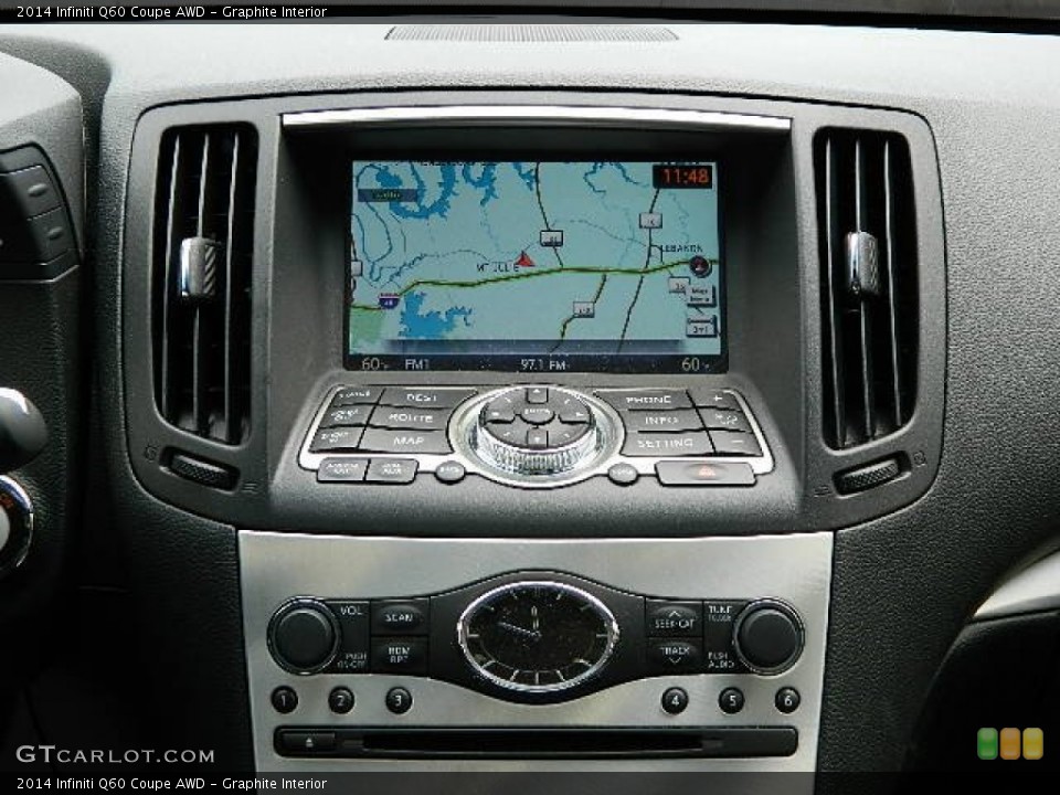 Graphite Interior Navigation for the 2014 Infiniti Q60 Coupe AWD #95057124