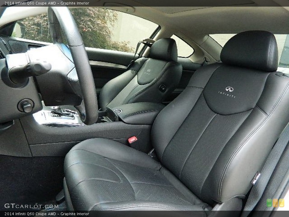 Graphite Interior Front Seat for the 2014 Infiniti Q60 Coupe AWD #95057496
