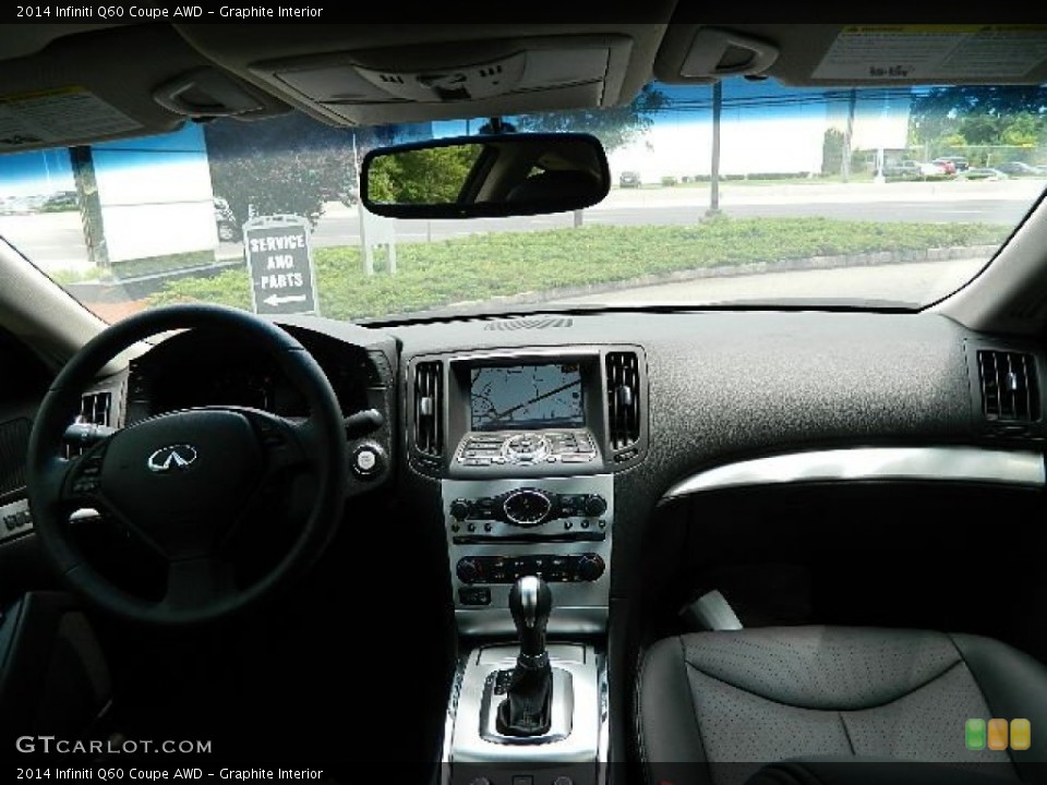 Graphite Interior Dashboard for the 2014 Infiniti Q60 Coupe AWD #95057559