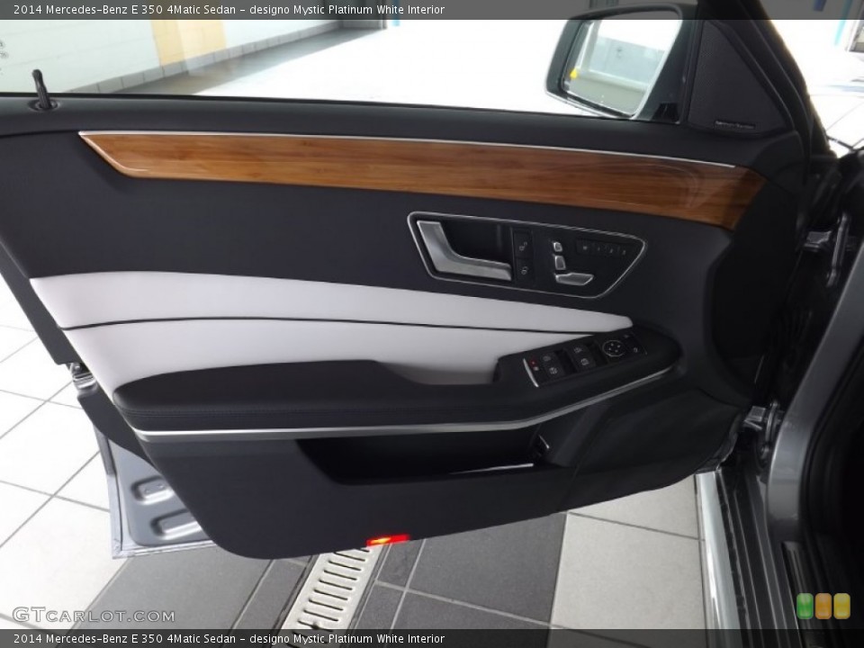 designo Mystic Platinum White Interior Door Panel for the 2014 Mercedes-Benz E 350 4Matic Sedan #95061102