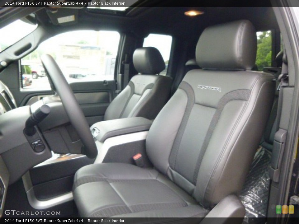 Raptor Black Interior Front Seat for the 2014 Ford F150 SVT Raptor SuperCab 4x4 #95068737