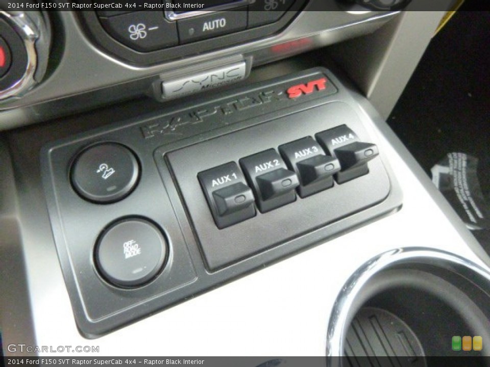 Raptor Black Interior Controls for the 2014 Ford F150 SVT Raptor SuperCab 4x4 #95068905