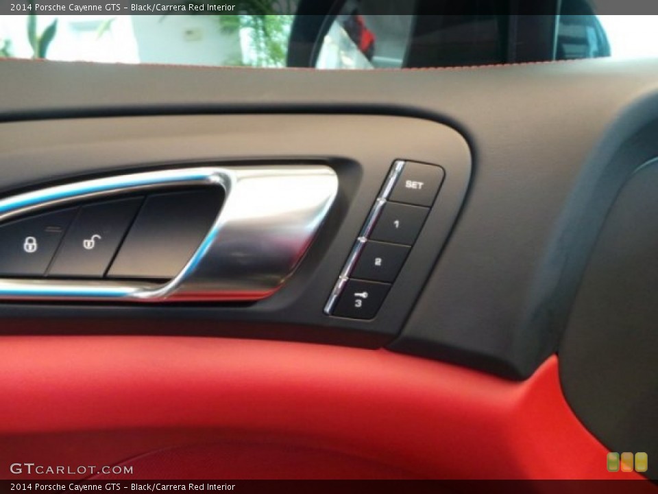 Black/Carrera Red Interior Controls for the 2014 Porsche Cayenne GTS #95070099