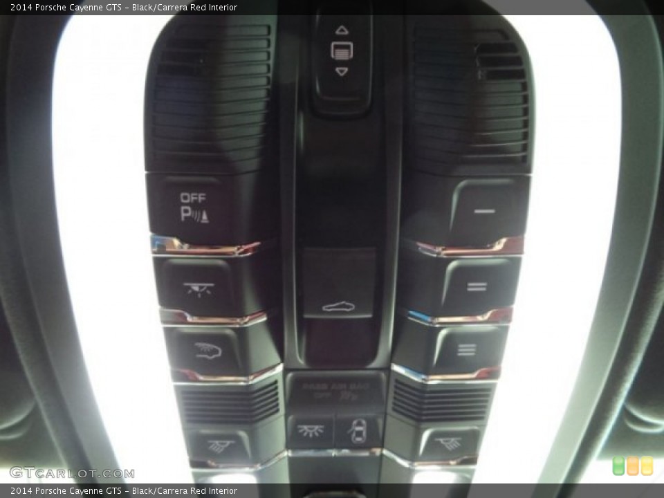 Black/Carrera Red Interior Controls for the 2014 Porsche Cayenne GTS #95070219