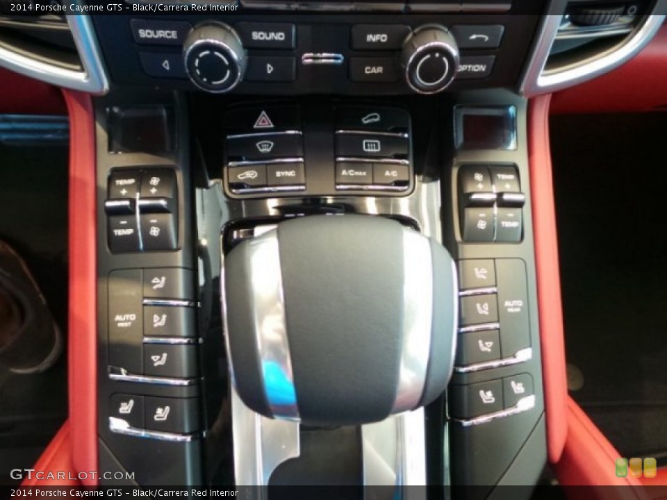 Black/Carrera Red Interior Controls for the 2014 Porsche Cayenne GTS #95070273