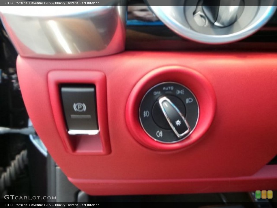 Black/Carrera Red Interior Controls for the 2014 Porsche Cayenne GTS #95070318