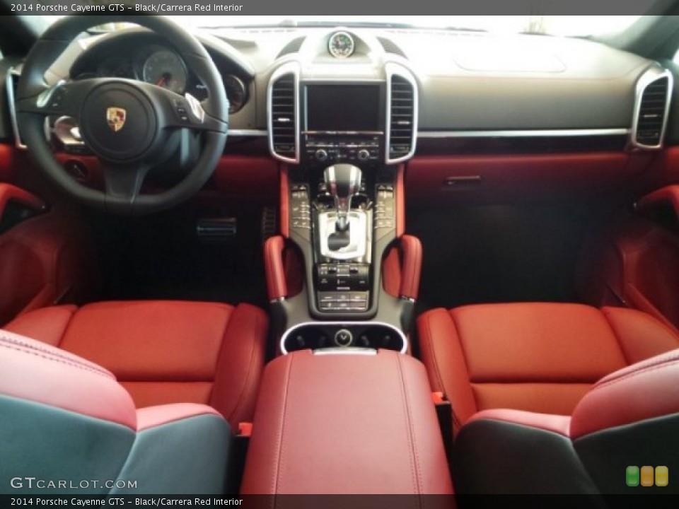 Black/Carrera Red Interior Dashboard for the 2014 Porsche Cayenne GTS #95070373