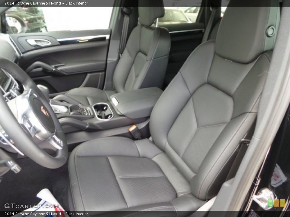 Black Interior Front Seat for the 2014 Porsche Cayenne S Hybrid #95070720
