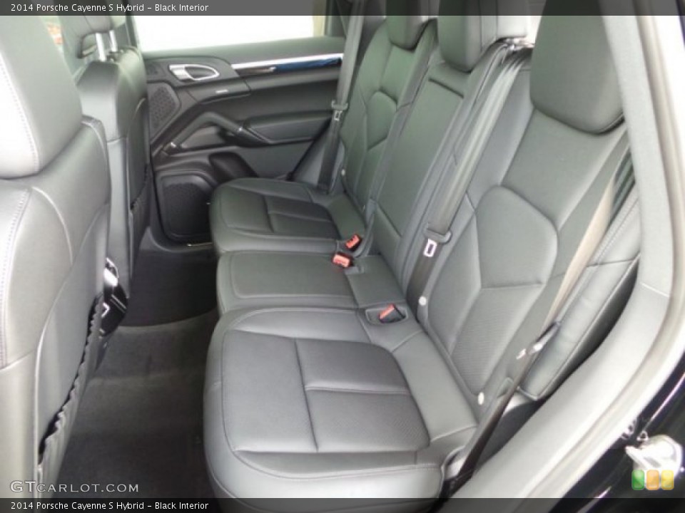 Black Interior Rear Seat for the 2014 Porsche Cayenne S Hybrid #95070918