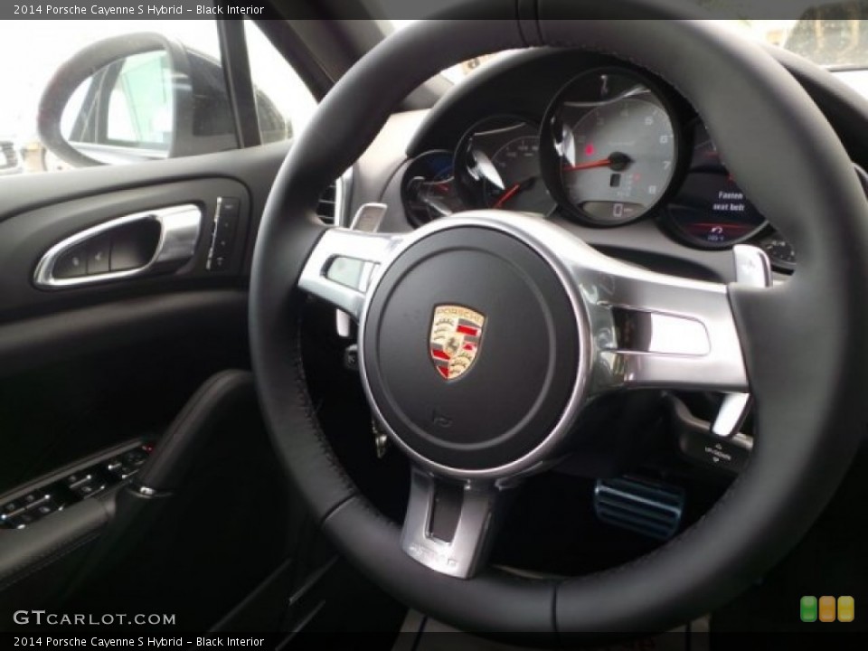 Black Interior Steering Wheel for the 2014 Porsche Cayenne S Hybrid #95070951