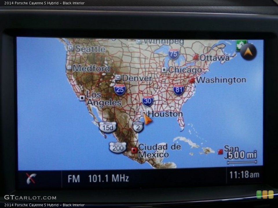 Black Interior Navigation for the 2014 Porsche Cayenne S Hybrid #95071416