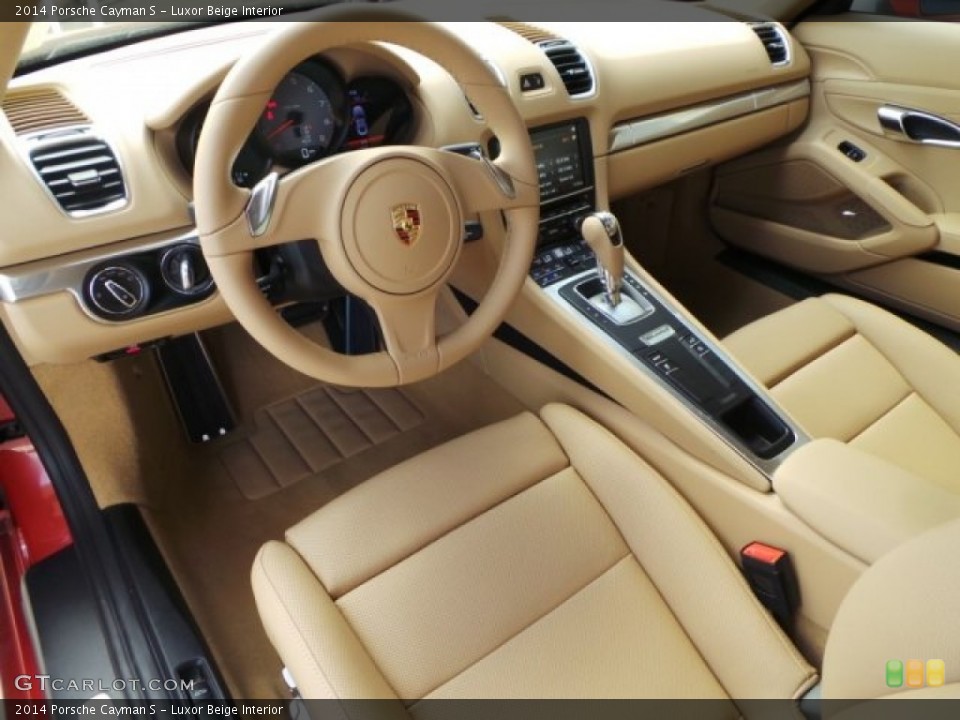 Luxor Beige Interior Photo for the 2014 Porsche Cayman S #95073201