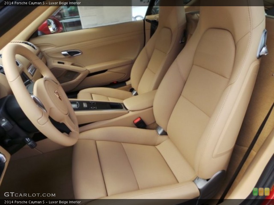Luxor Beige Interior Front Seat for the 2014 Porsche Cayman S #95073222