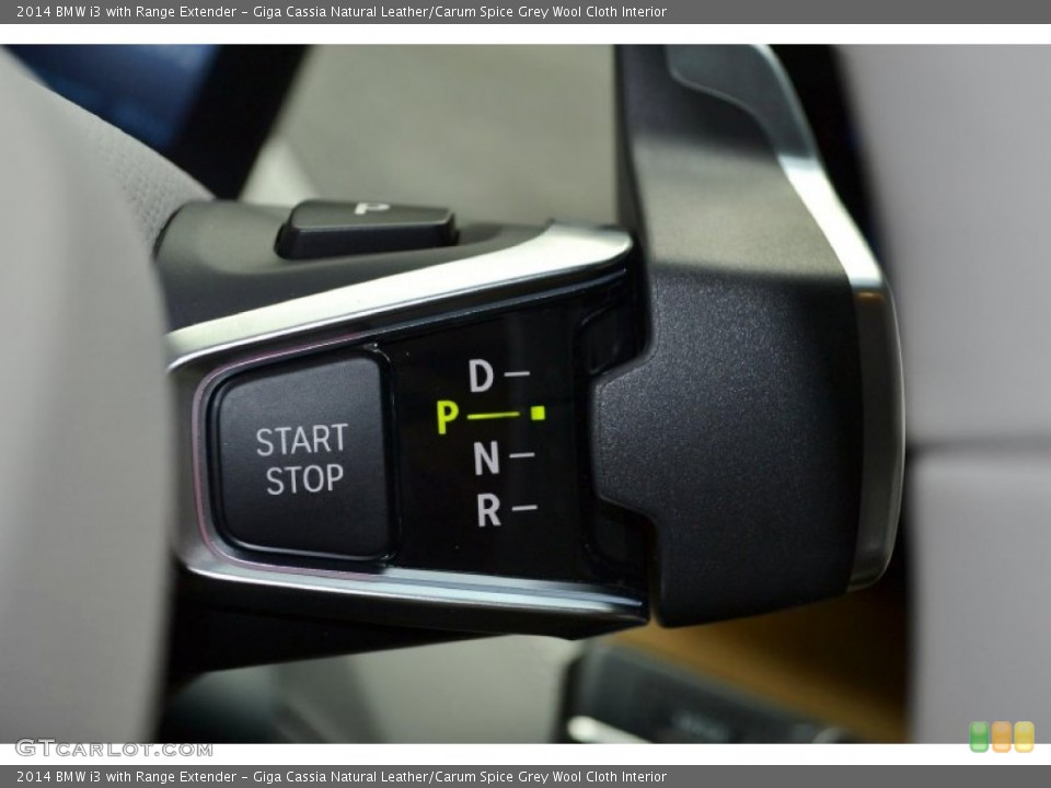 Giga Cassia Natural Leather/Carum Spice Grey Wool Cloth Interior Transmission for the 2014 BMW i3 with Range Extender #95077245